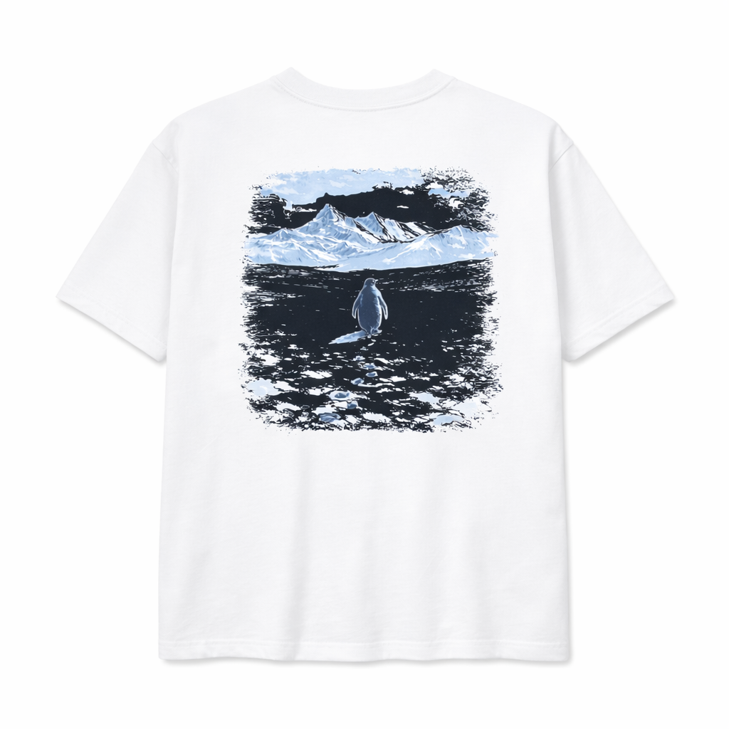 Penguen Baskılı T-shirt